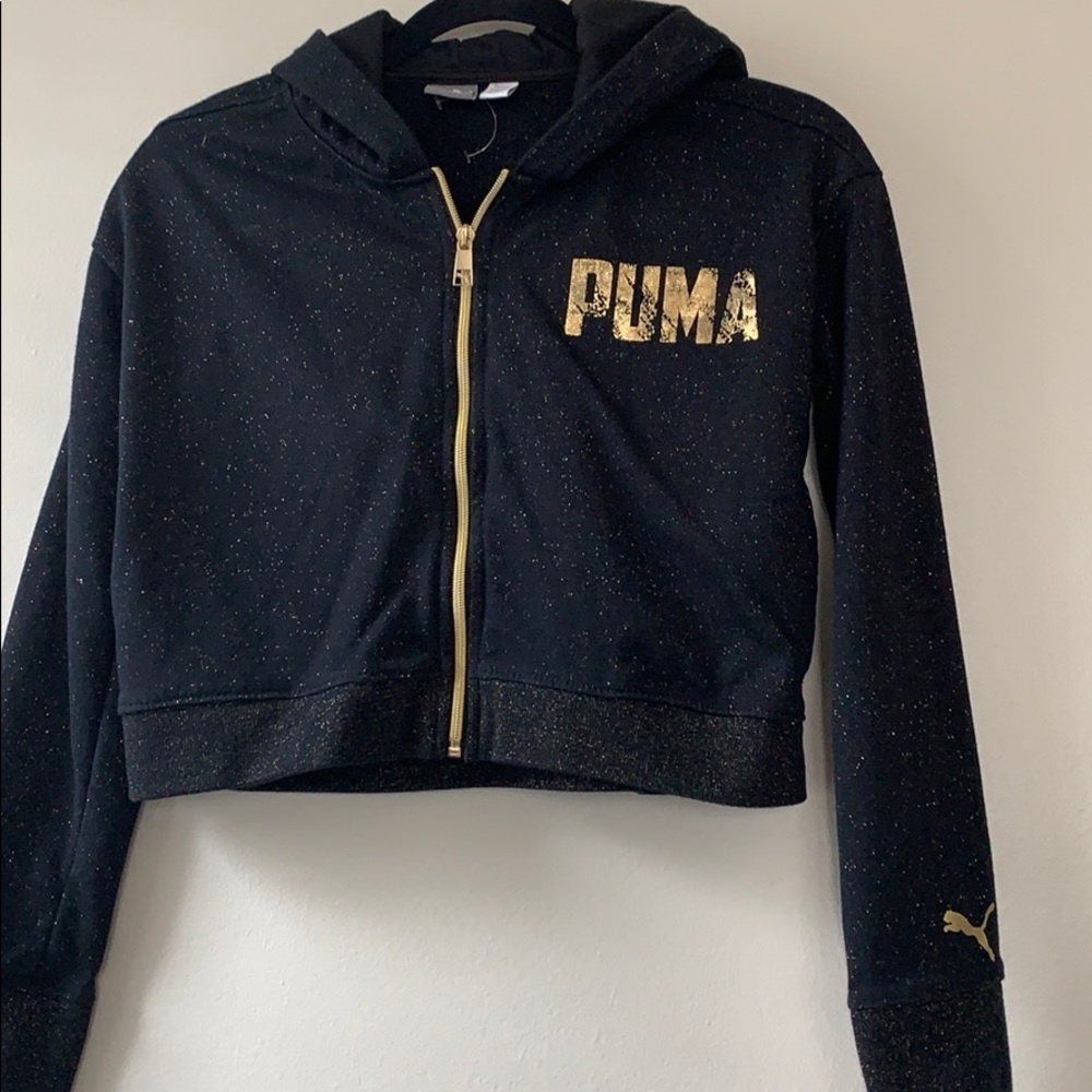 Puma glitter cropped jacket